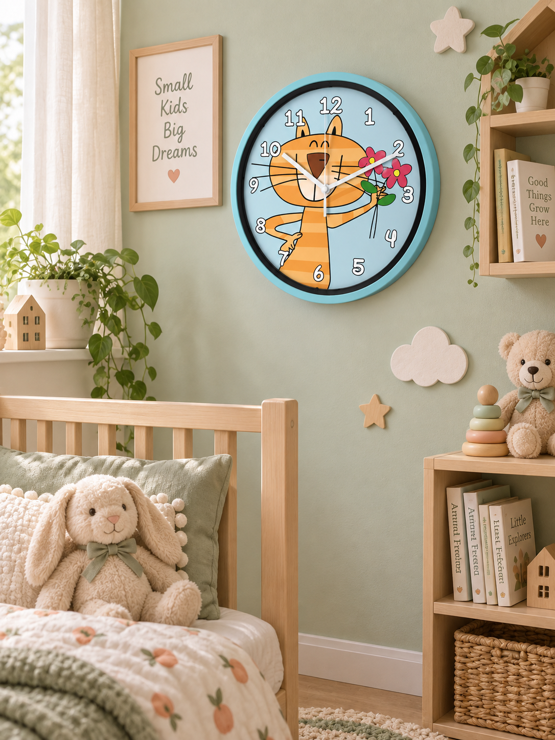 RELOJ INFANTIL DE PARED 23CM