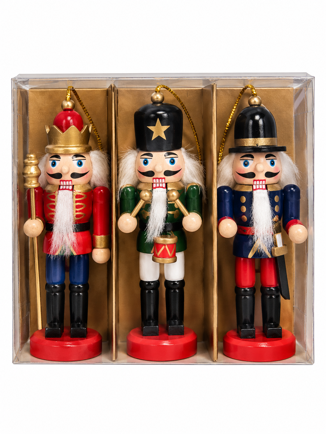 SET DE 3 CASCANUECES DECORATIVOS