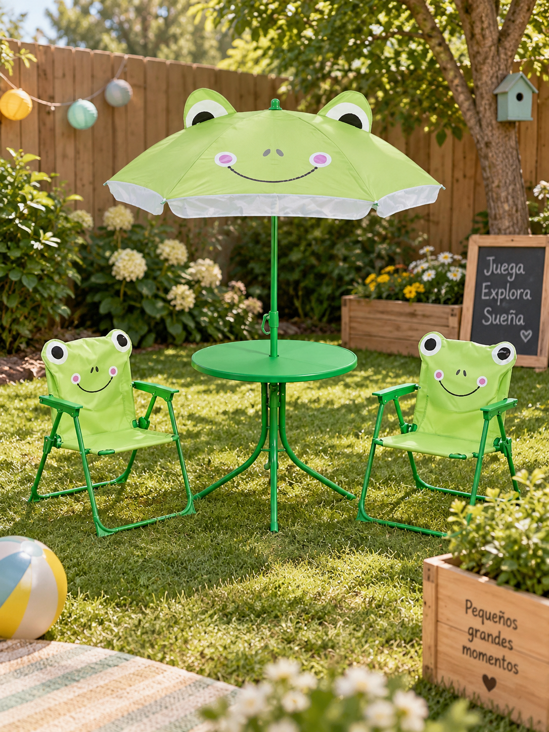 SET DE MESA Y SILLAS DE JARDÍN INFANTIL