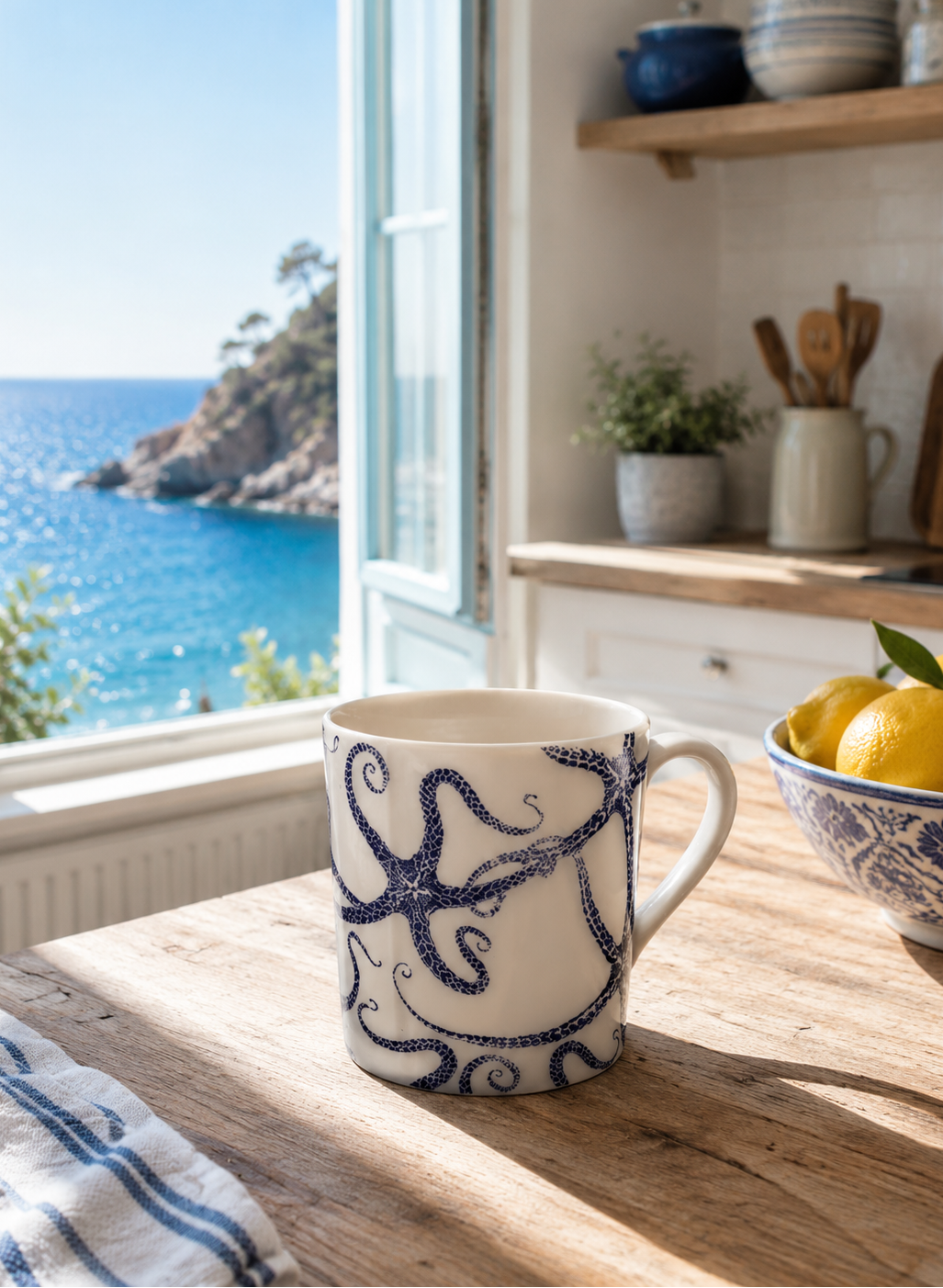 TAZA MELAMINE 8XH10CM MARINO