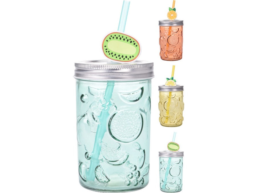 VASO CON PAJITA 500M