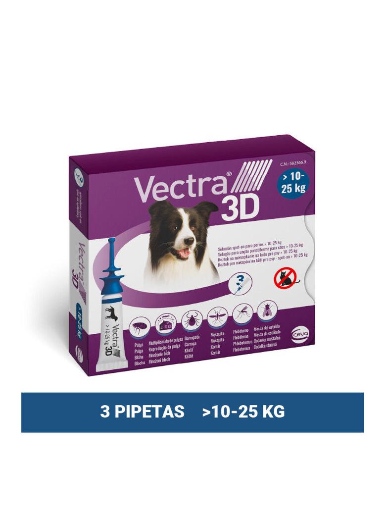 VECTRA 3D M PERRO 10-25KG 3PIP