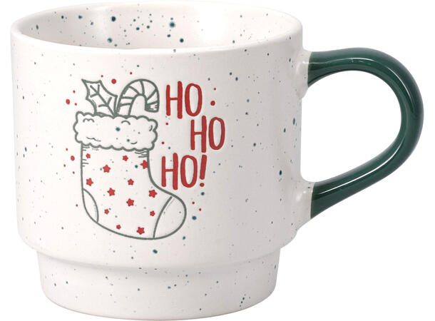 SET DE 2 TAZAS NAVIDEÑAS DE GRES