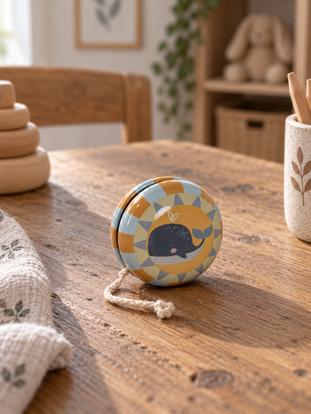 YOYO MADERA CUERDA 5.5X3X5.5 ANIMALES 4