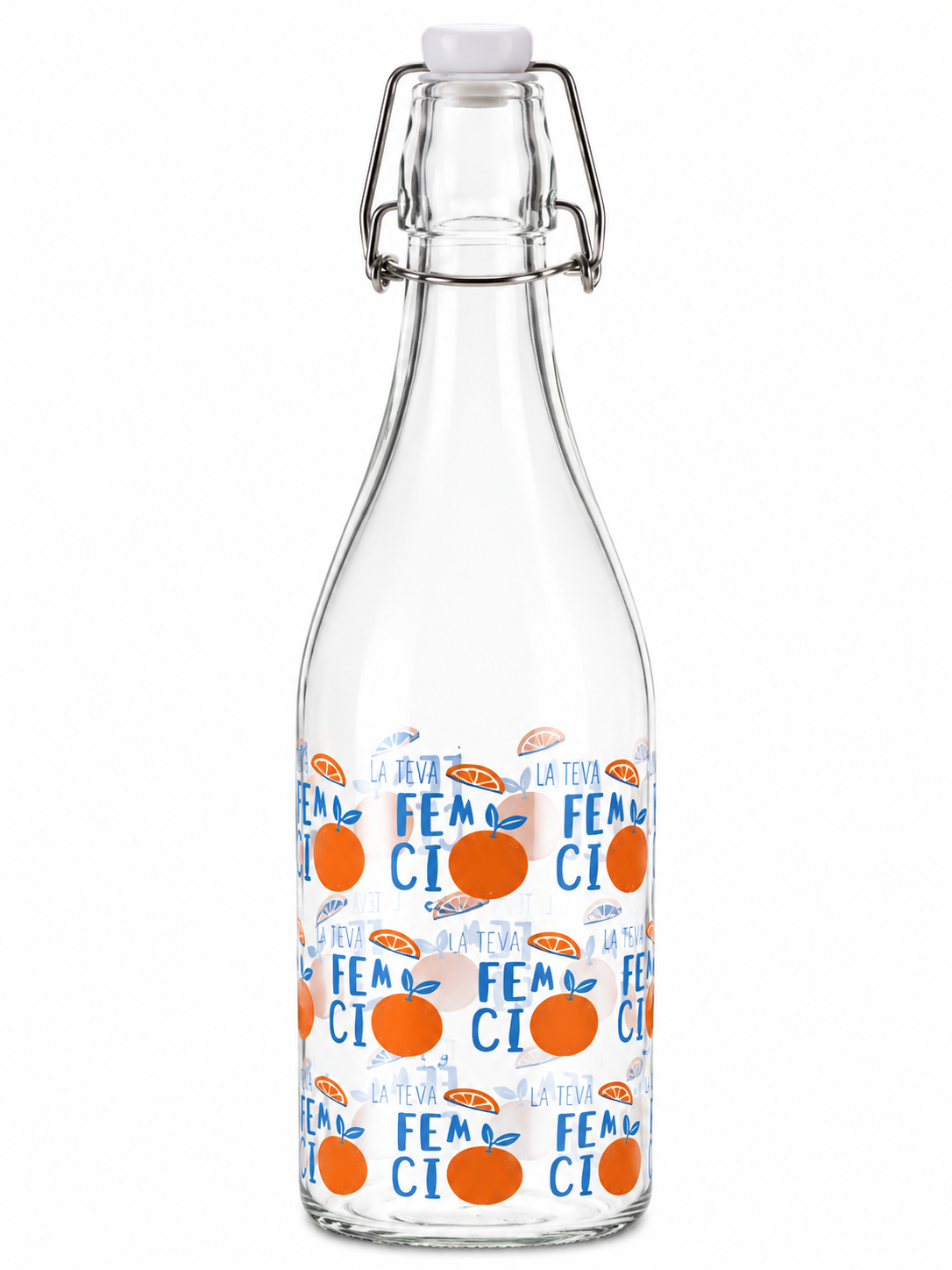 BOTELLA 1L CON TAPA OSCILANTE 4 ASS