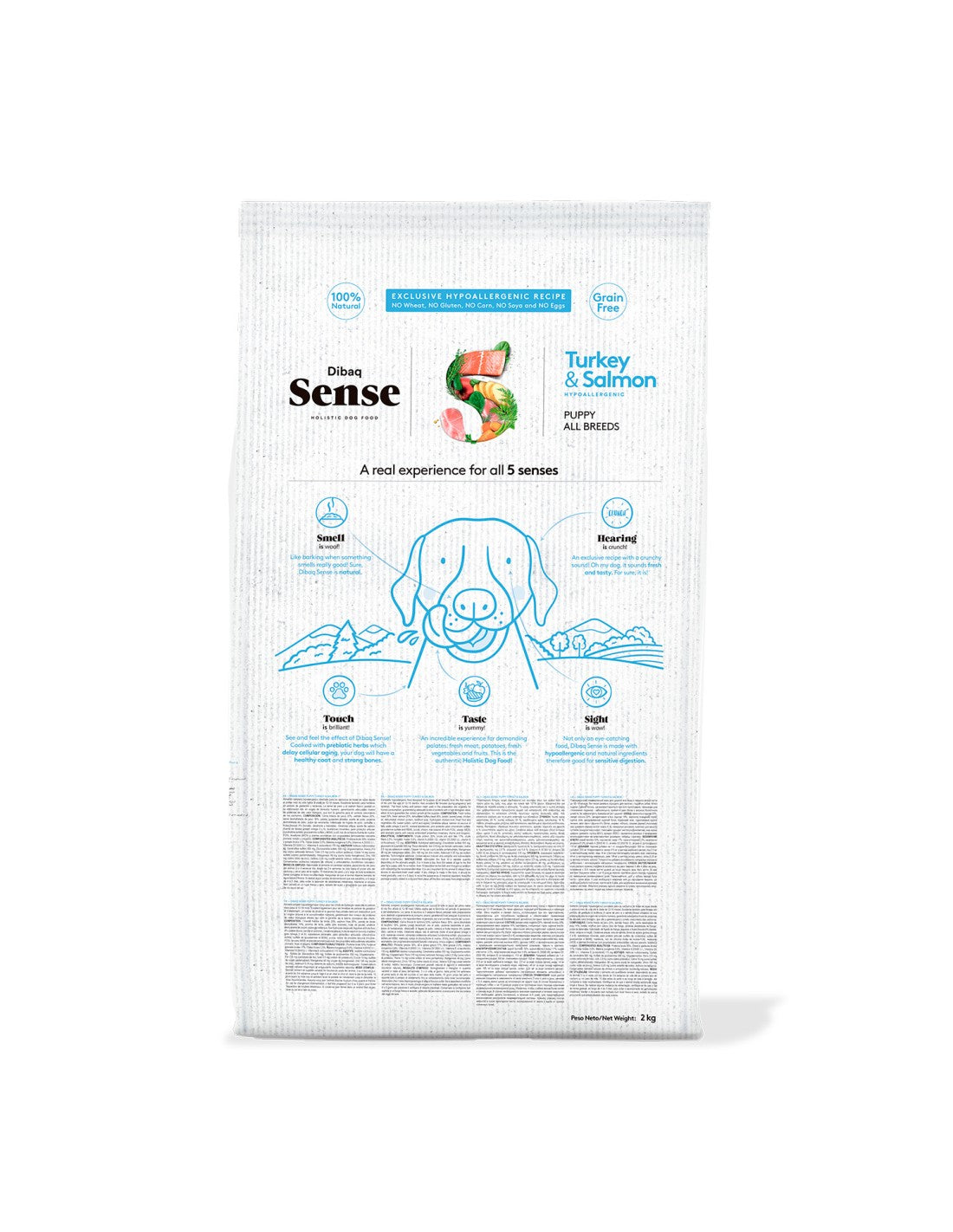 DIBAQ SENSE GRAIN FREE DOG SALMON & TURKEY PUPPY 2KG