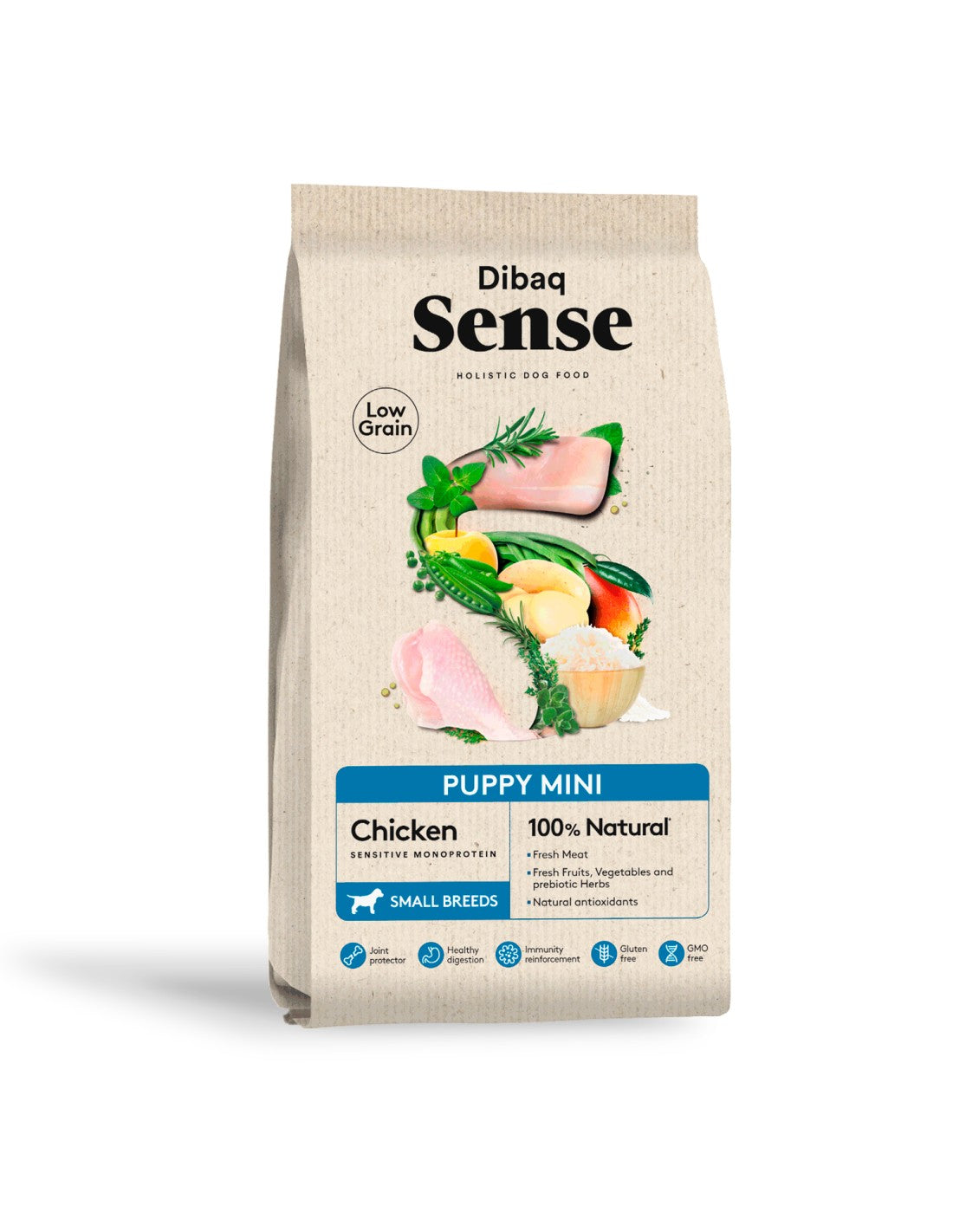 DIBAQ SENSE LOW GRAIN DOG PUPPY MINI 2KG