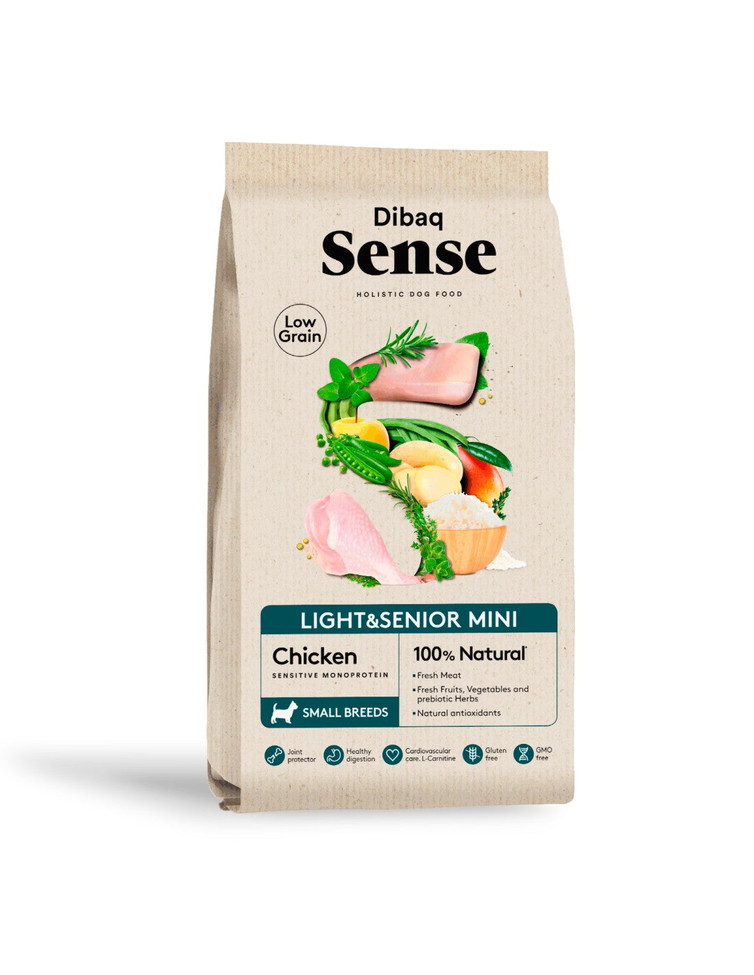 DIBAQ SENSE LOW GRAIN DOG LIGHT & SENIOR 12KG