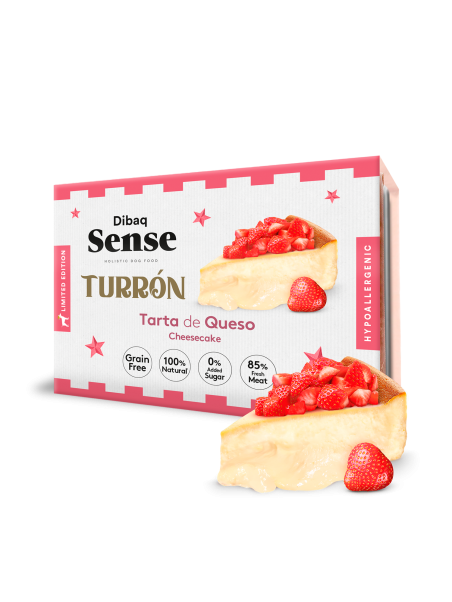 DIBAQ SENSE DOG TURRON TARTA DE QUESO 185G
