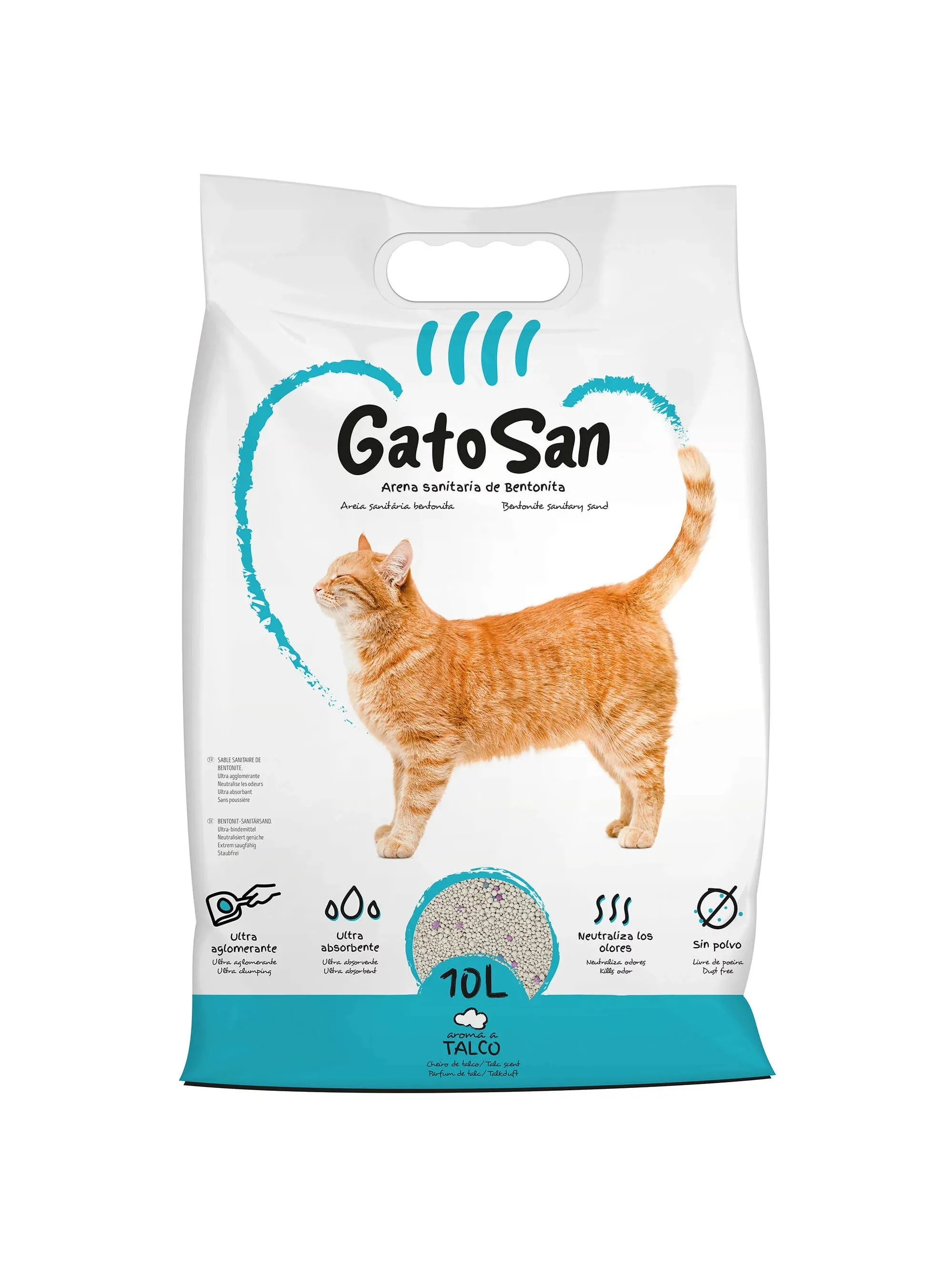 GATOSAN ARENA SANITARIA TALCO 10L