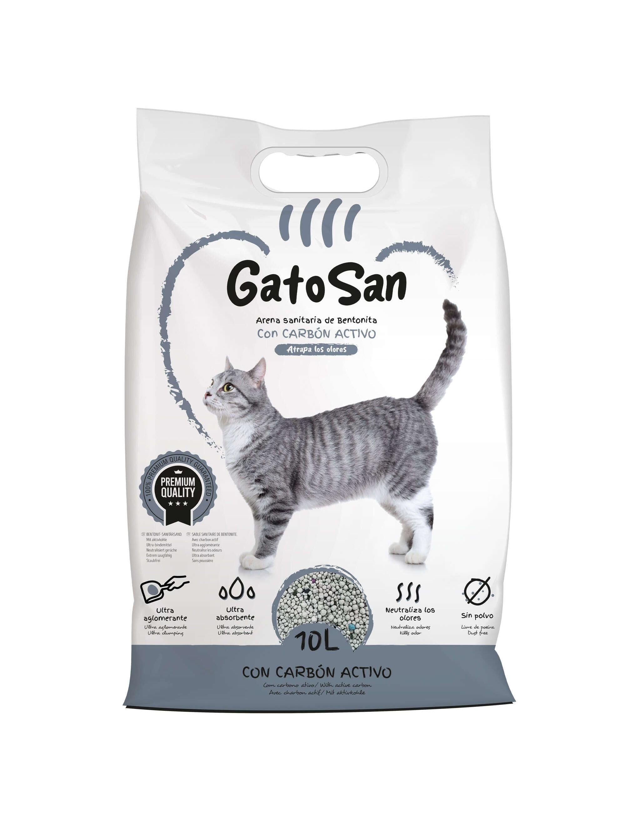 GATOSAN CARBON ACTIVO ARENA SANITARIA 10L