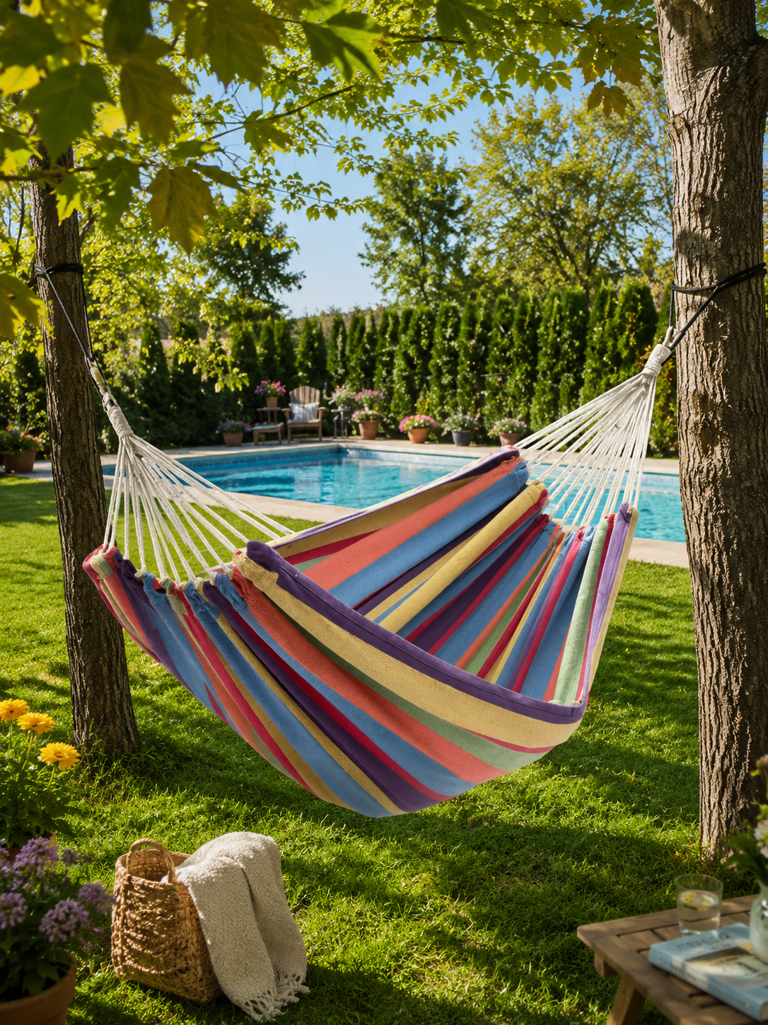 HAMMOCK POLYESTER COTTON OUTDOOR