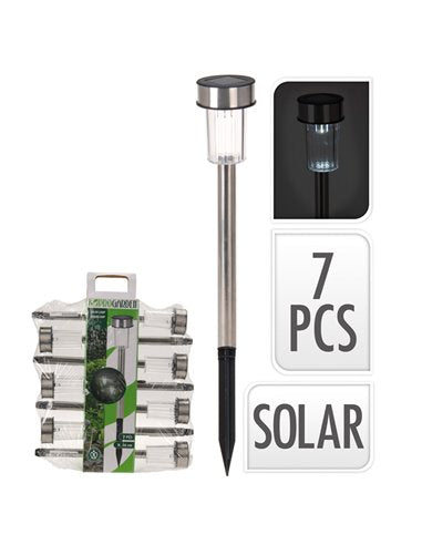 SET.7 PINCHO SOLAR 33CM.INOX