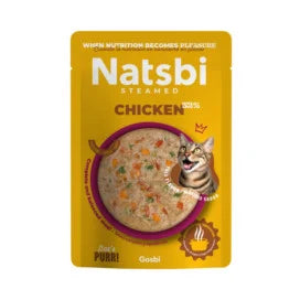 NATSBI CAT STEAMED CHICKEN 80G
