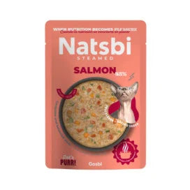 NATSBI CAT STEAMED SALMON 80G