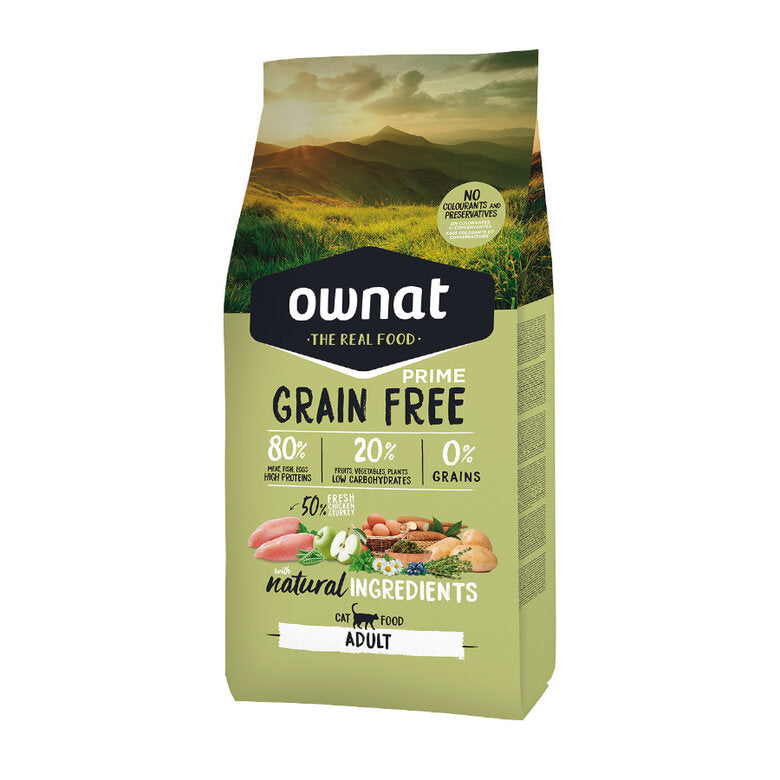 OWNAT GF PRIME ADULT CHICKEN TURKEY CAT 8 KG