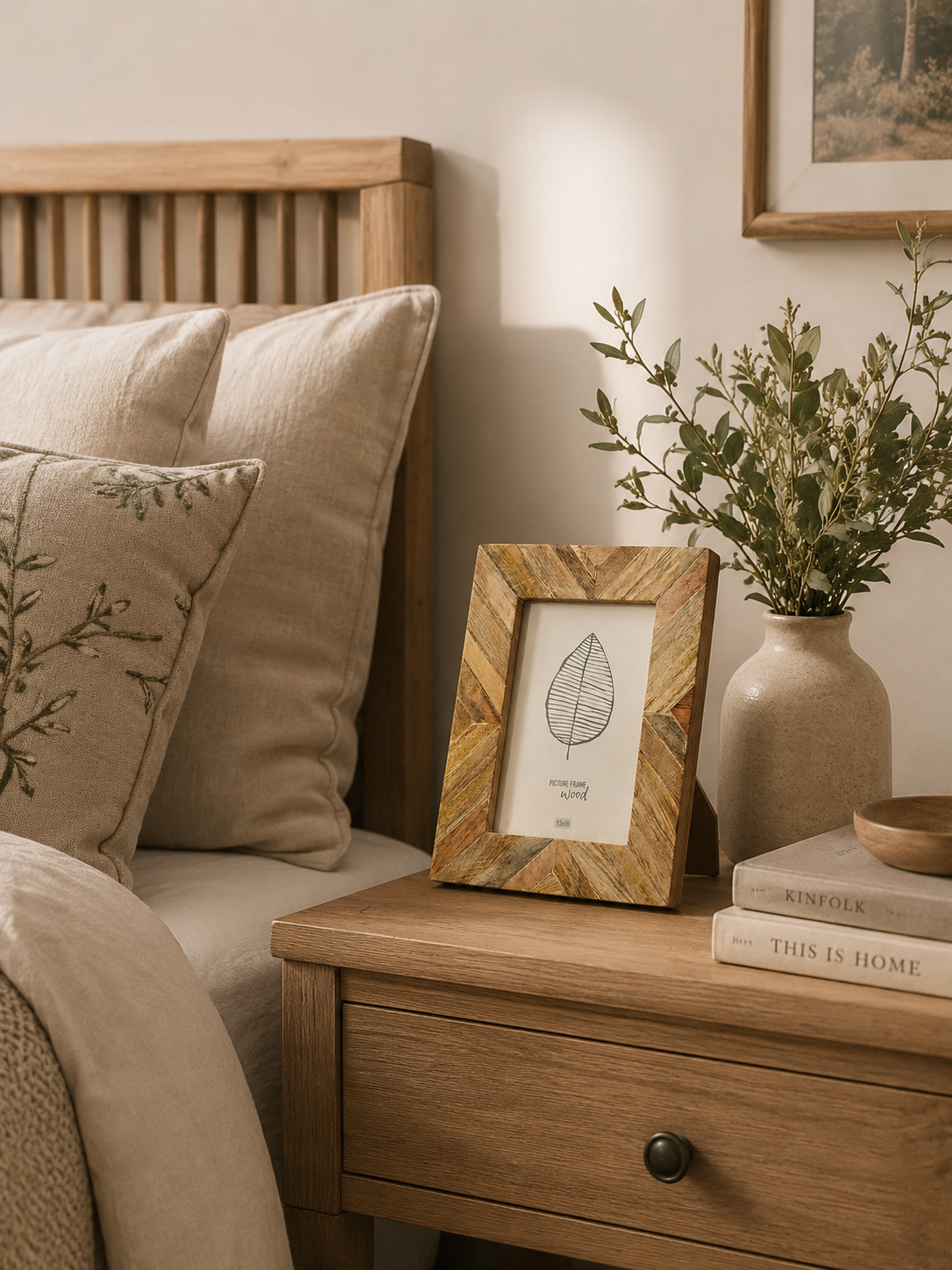 PHOTO FRAME MANGO WOOD 19X24CM