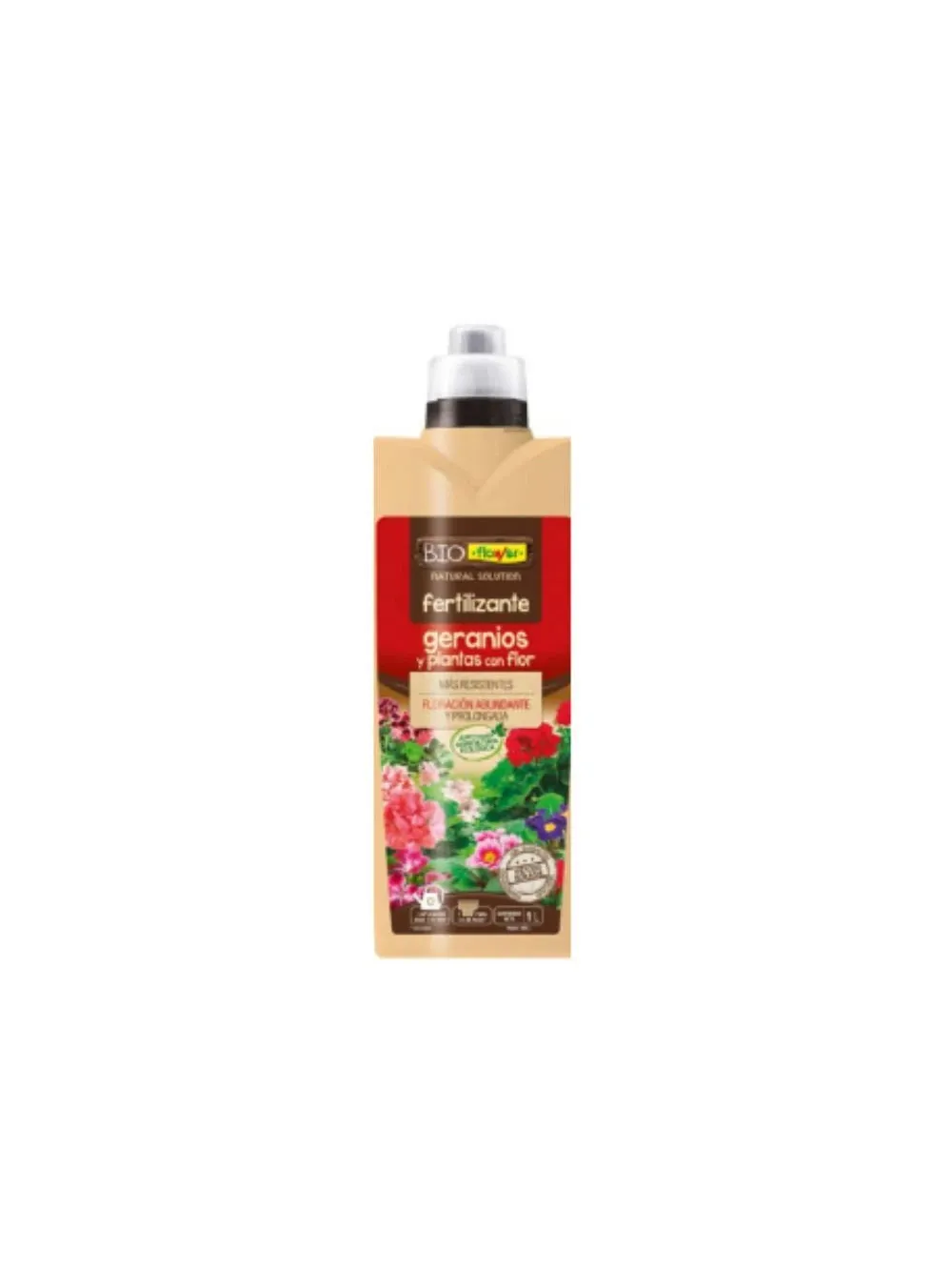 BIO FERTIL GERANIOS Y PLANTAS DE FLOR 1L