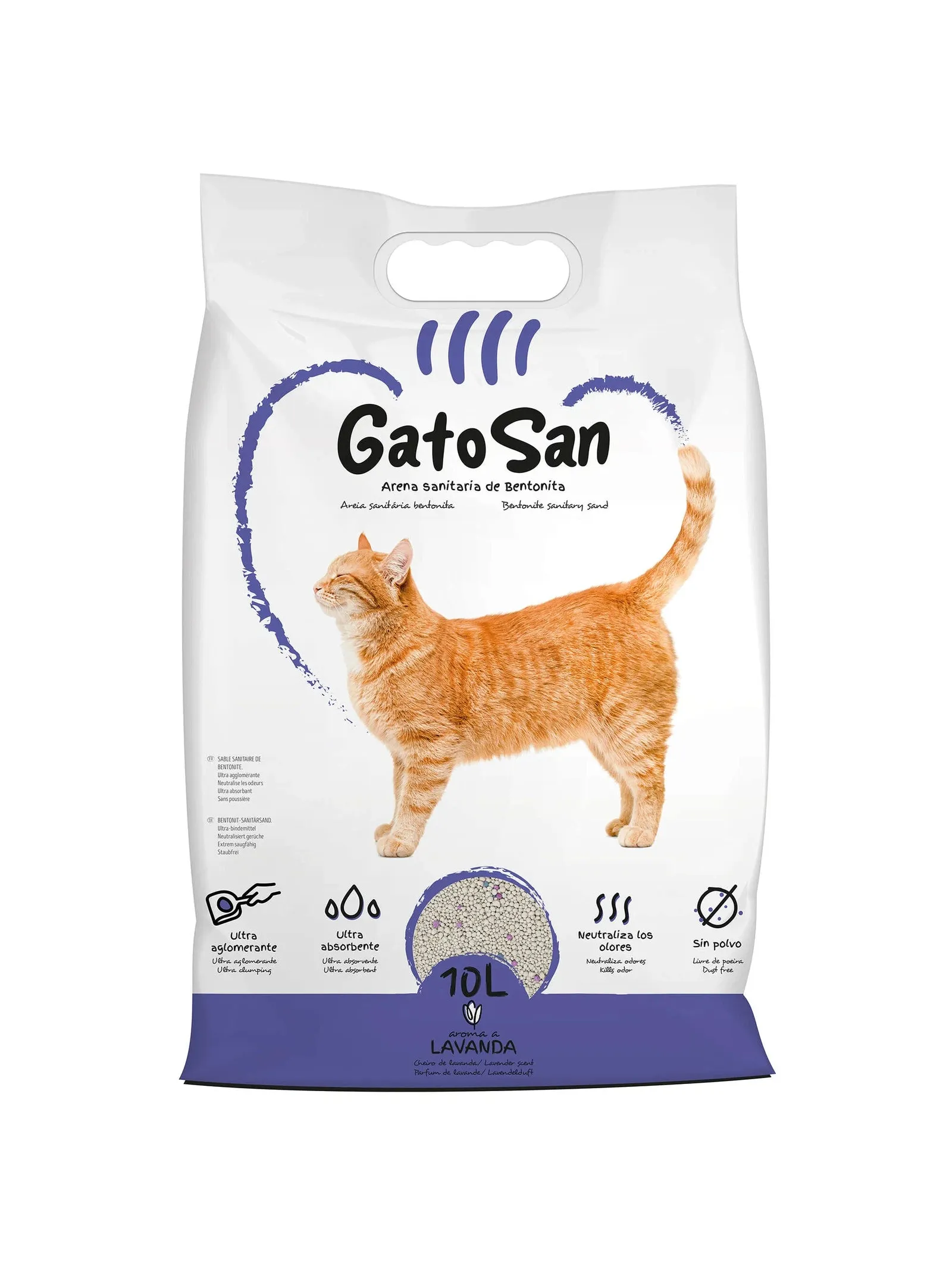 GATOSAN ARENA SANITARIA LAVANDA 10L