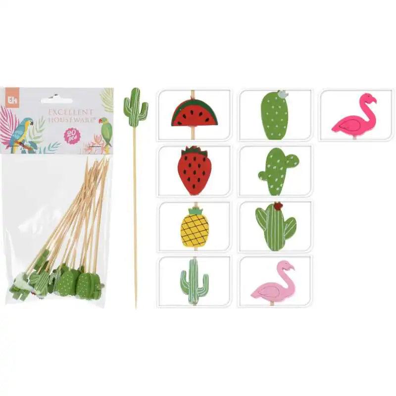 SET DE PALITOS DE CÓCTEL 20PCS 3ASS