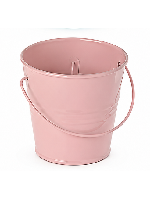 CITRONELLA CANDLE WAX IN METAL BUCKET IN IRON BUCKET